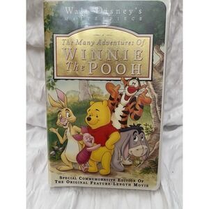 The Many Adventures of Winnie‎ the Pooh (VHS, 1996, Clamshell) Walt Disney